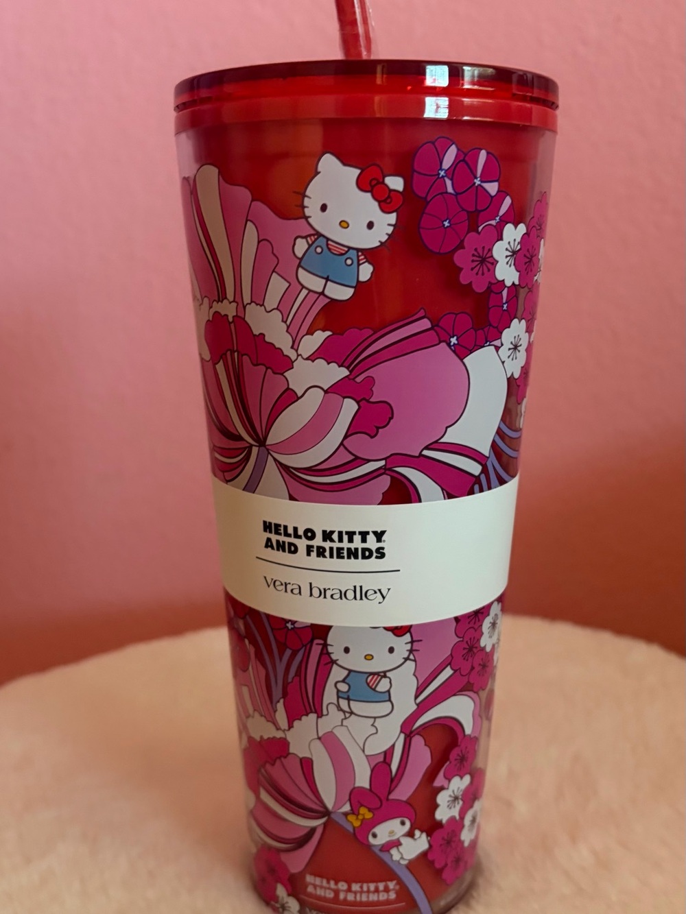 Hello Kitty x Vera Bradley 24oz Travel Tumbler with Straw - Picture 2 of 6